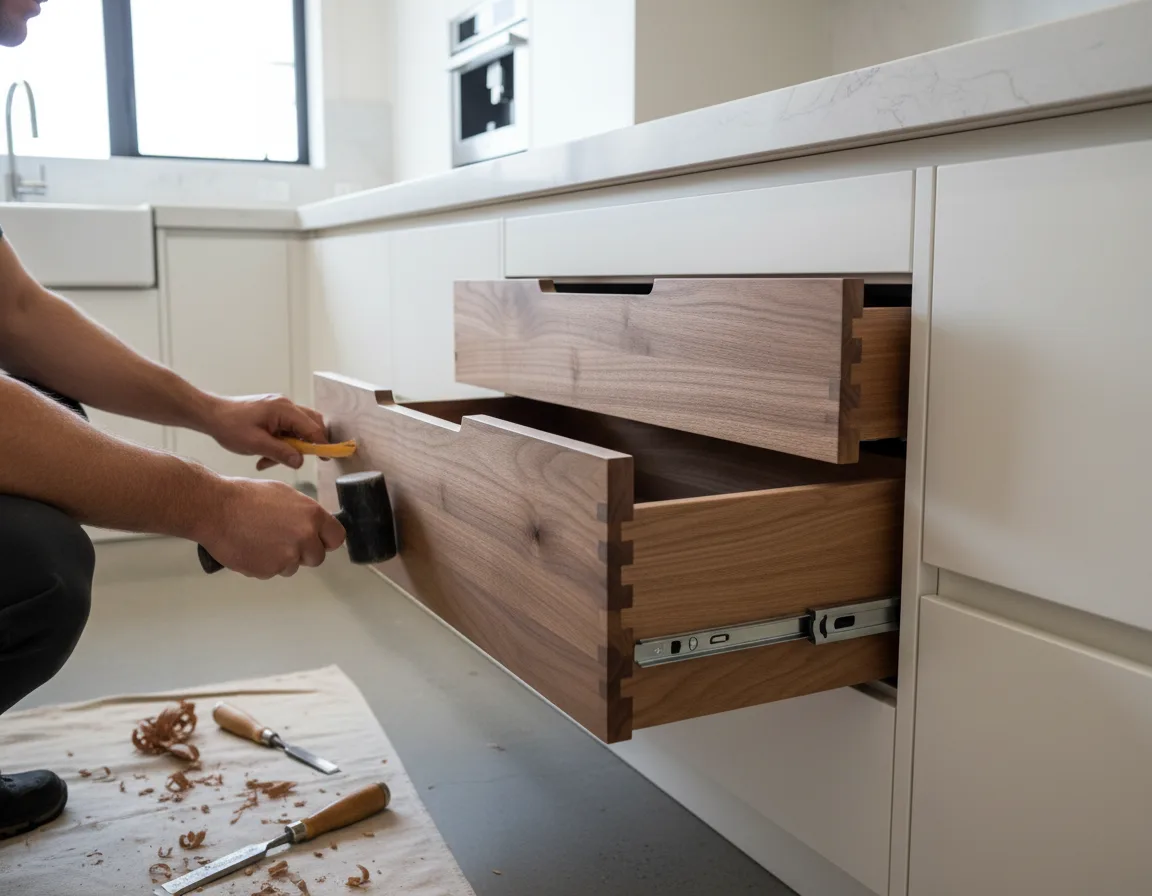 Trioz two-row galley kitchen craftsmanship