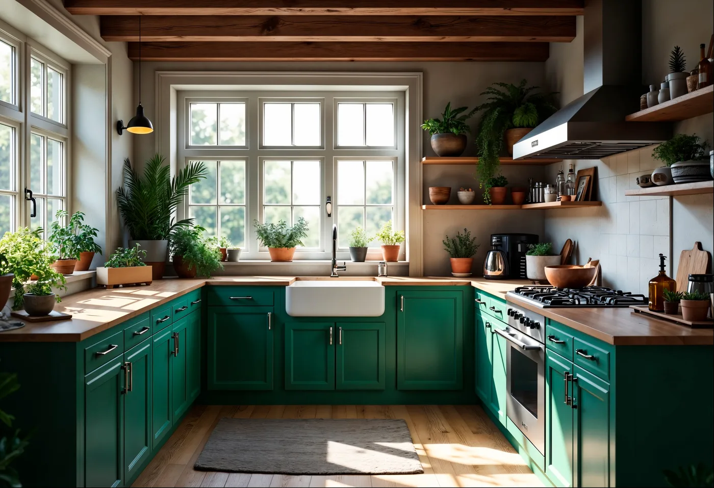 Trioz U-shaped kitchen craftsmanship