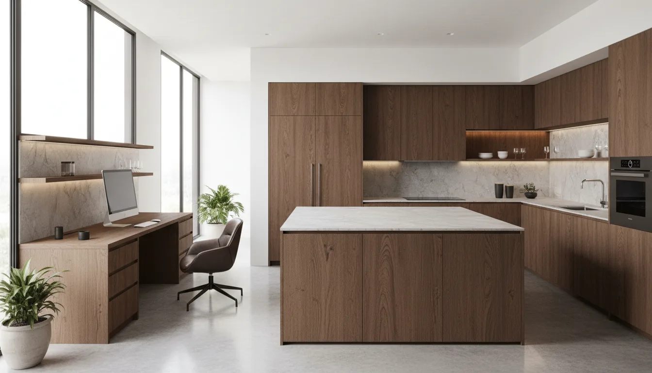 Premium Formica laminate finishes