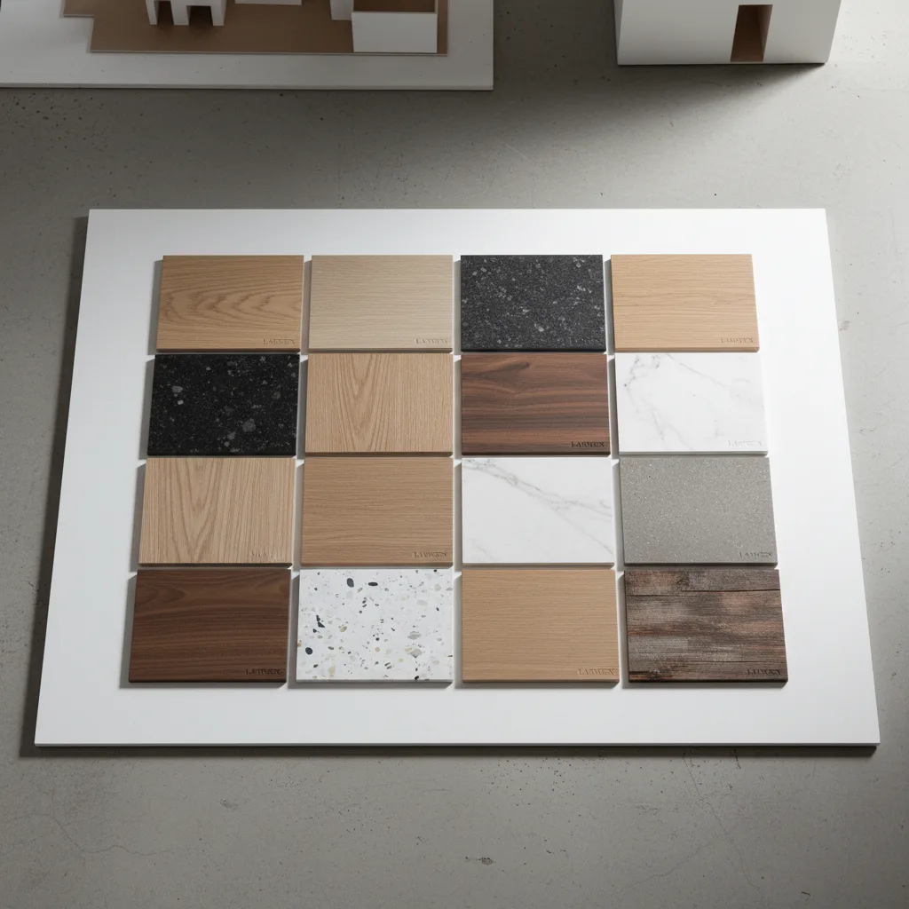 Laminex colour swatch samples