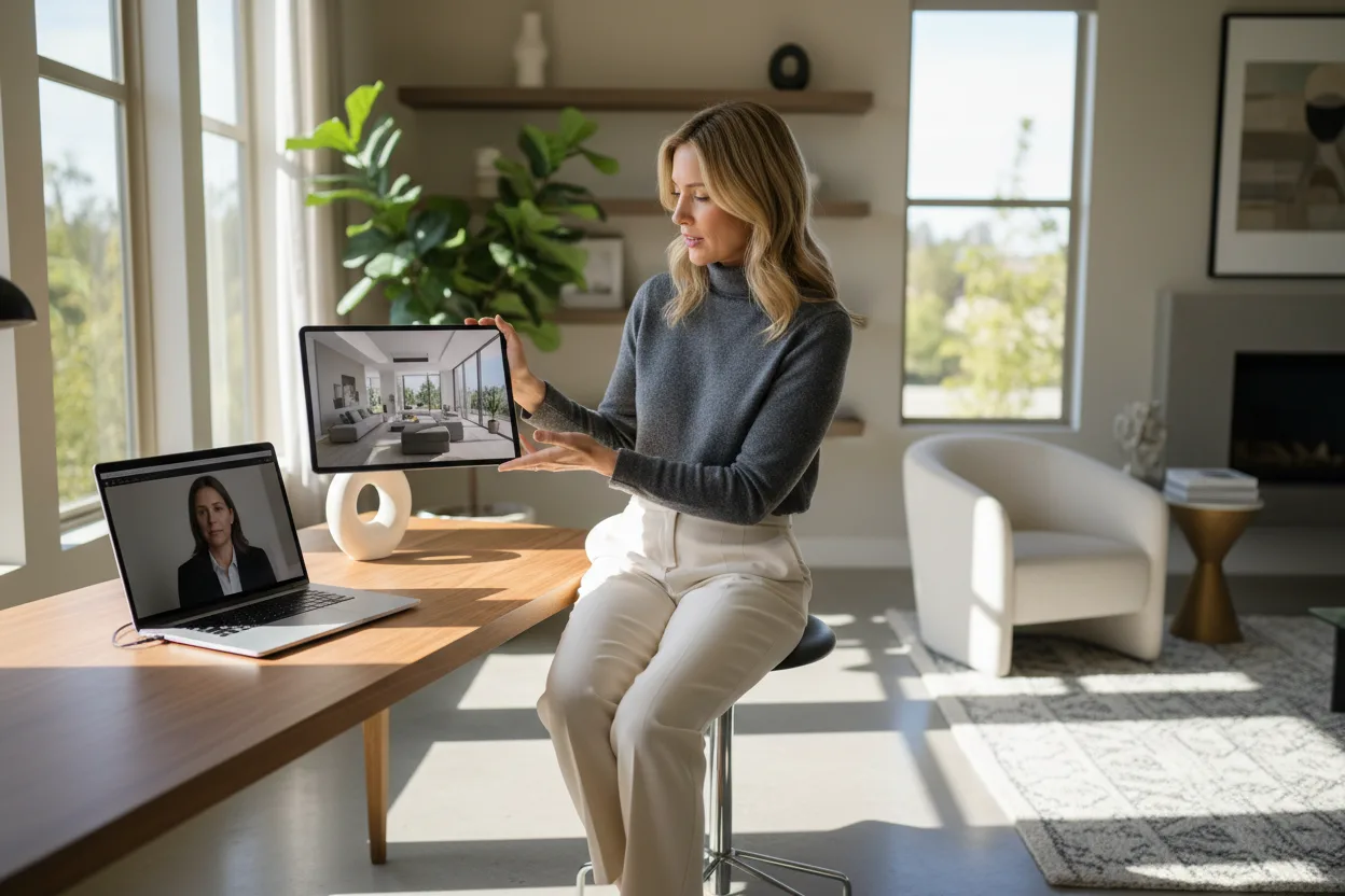 Virtual home office design consultation