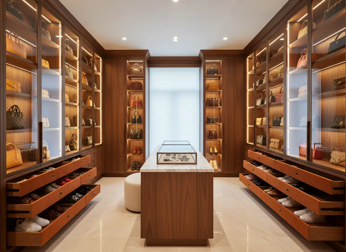Custom walk-in wardrobe in Sydney